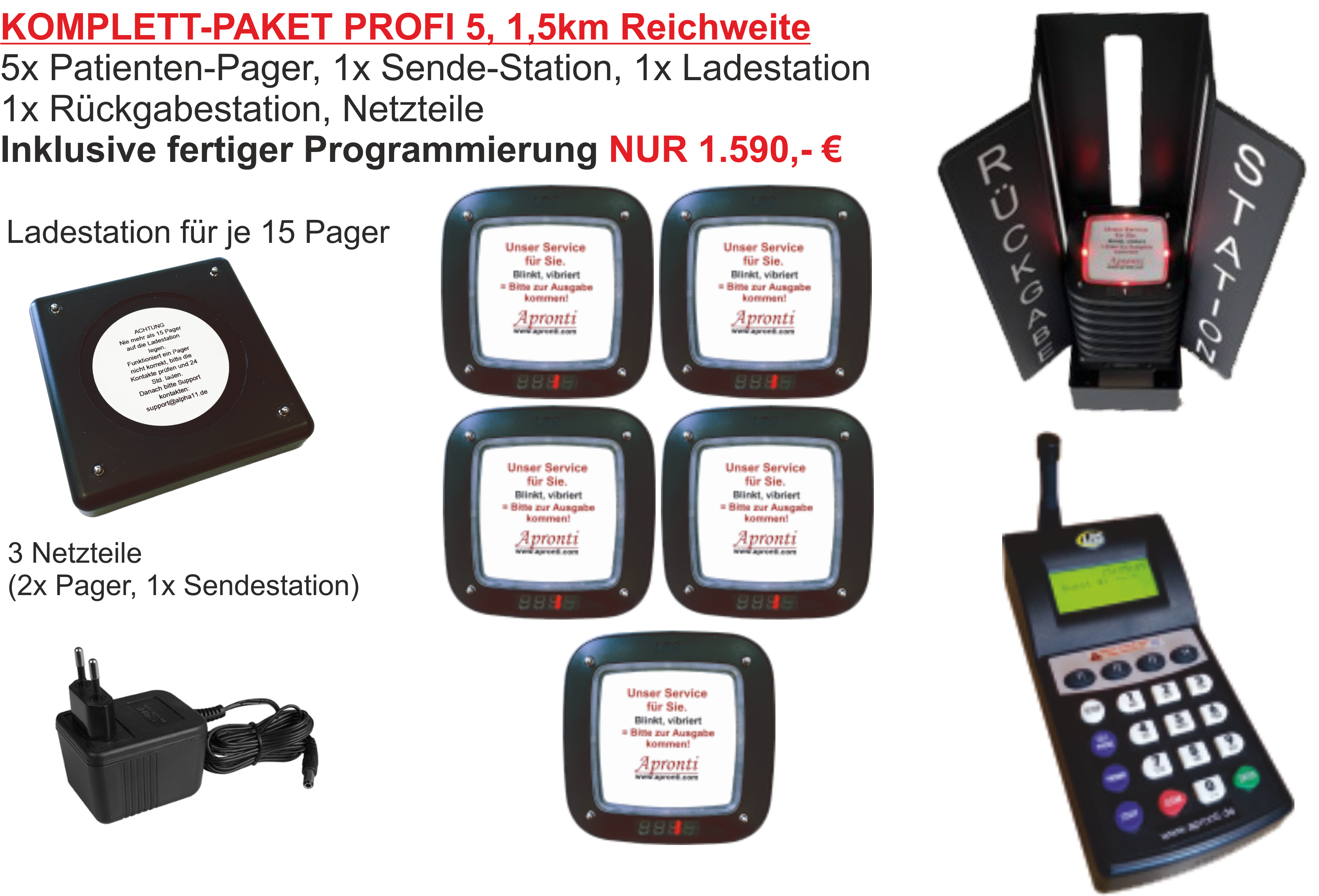 Komplettpaket-Profi-5-Patienten-Pager-neu-1,5km-LED