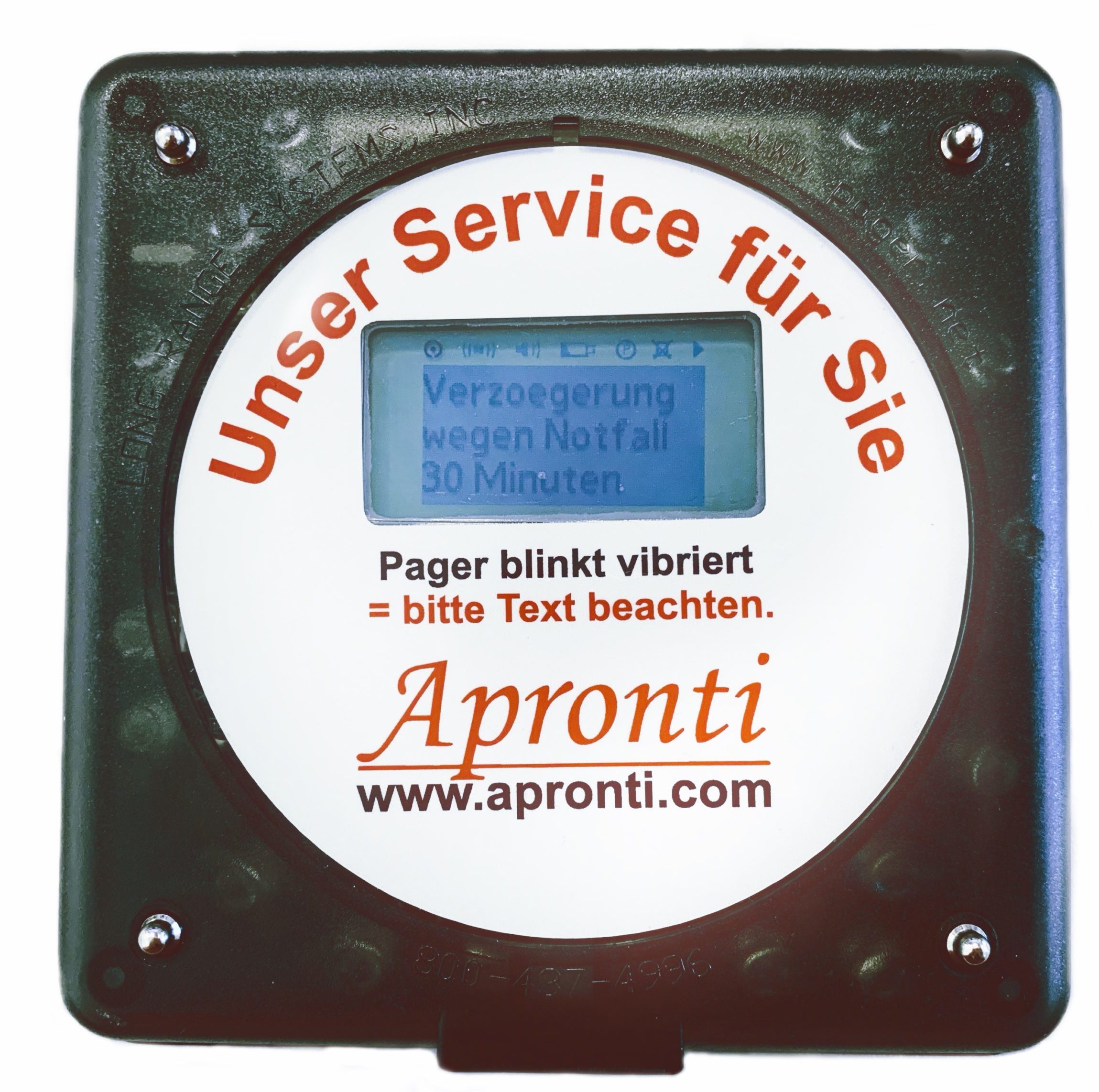 Text-Pager Patienten-Pager Apronti