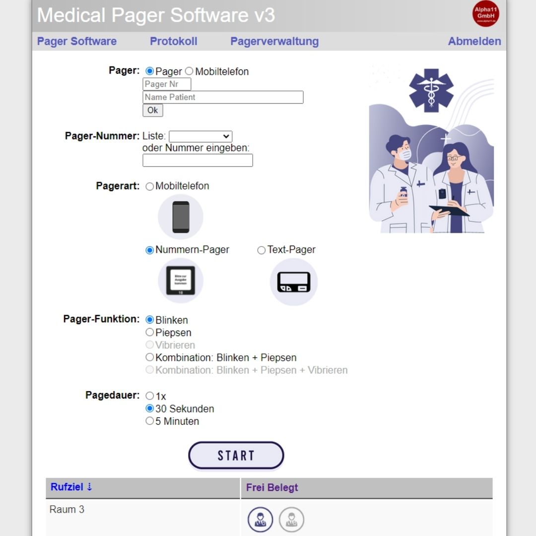 Pager-Software - arzt-pager.de Software für Patienten- und Mitarbeiter Ruf