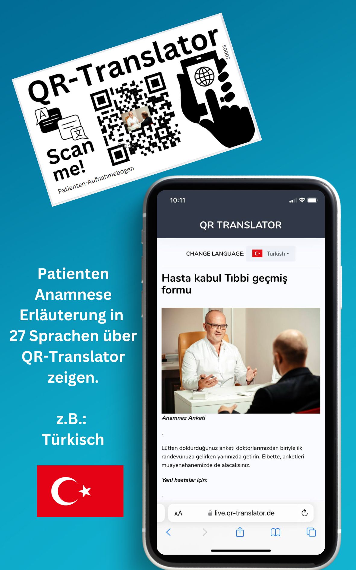 Patienten-Anamnese-Türkisch-QR-Translator